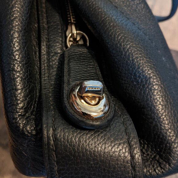 Coach Edie 31 Shoulder Bag Black Leather - Picture 6 of 11